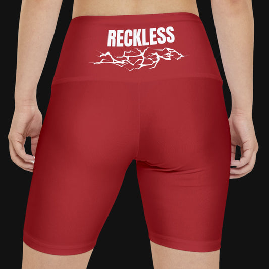 Berserker Gym's Workout Shorts | Blood Red RECKLESS Lightning Design