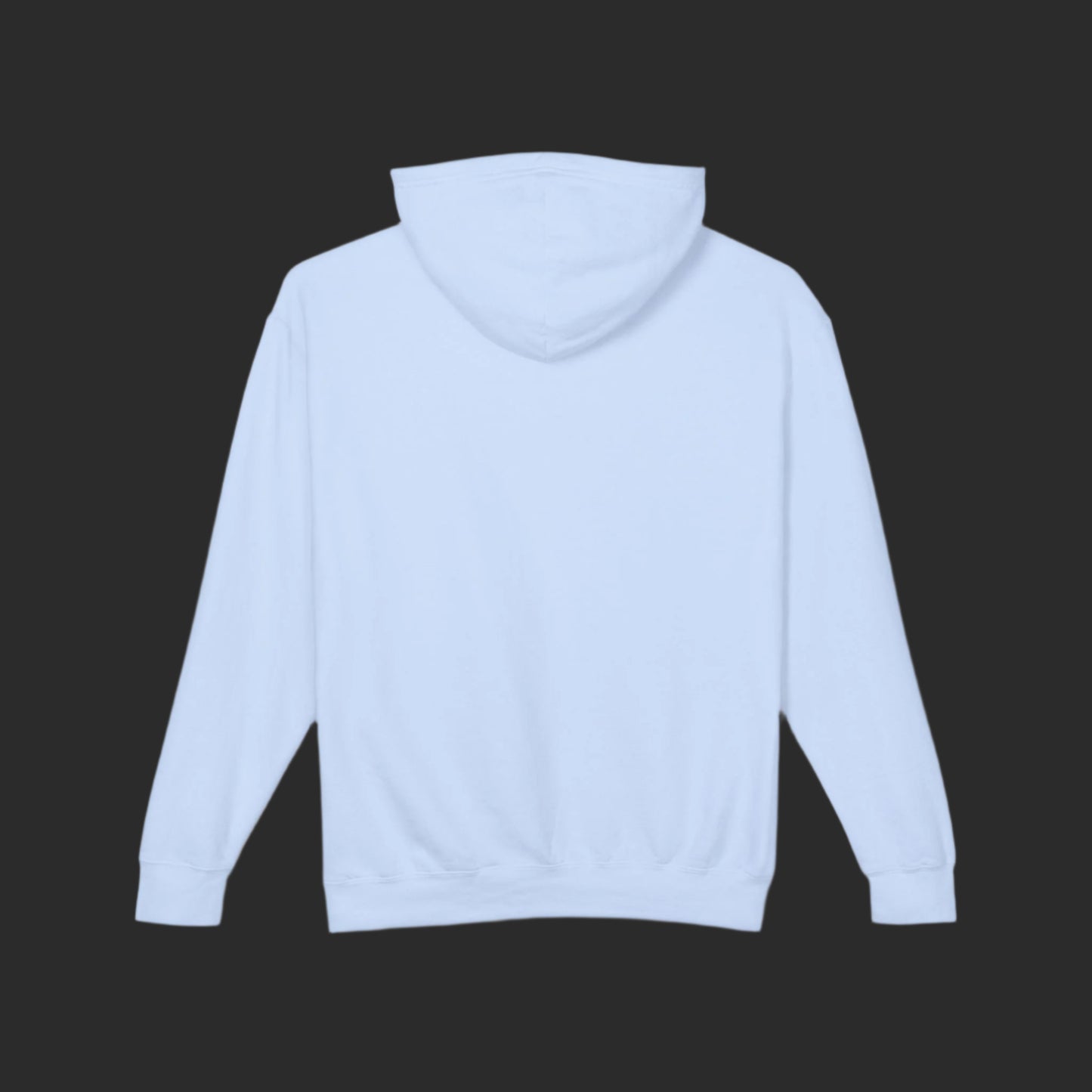 Modern casual unisex hooded sweatshirt with a lightweight feel