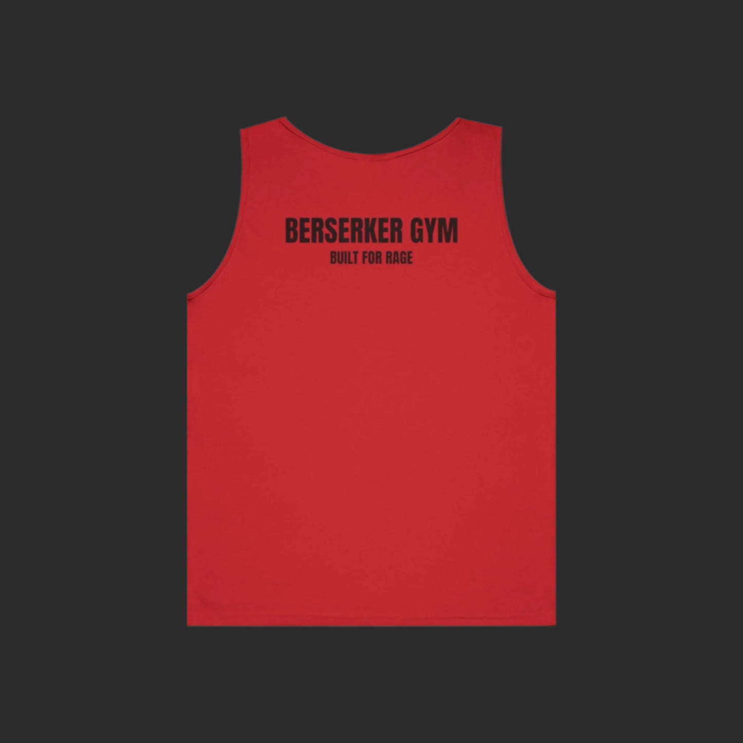 Unisex "Built for Rage" Berserker Gym tank top in heavy cotton fabric