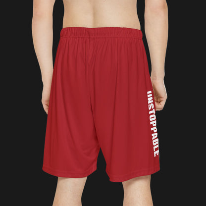 Berserker Gym Men’s Blood Red UNSTOPPABLE Sports Shorts | Performance & Street Ready