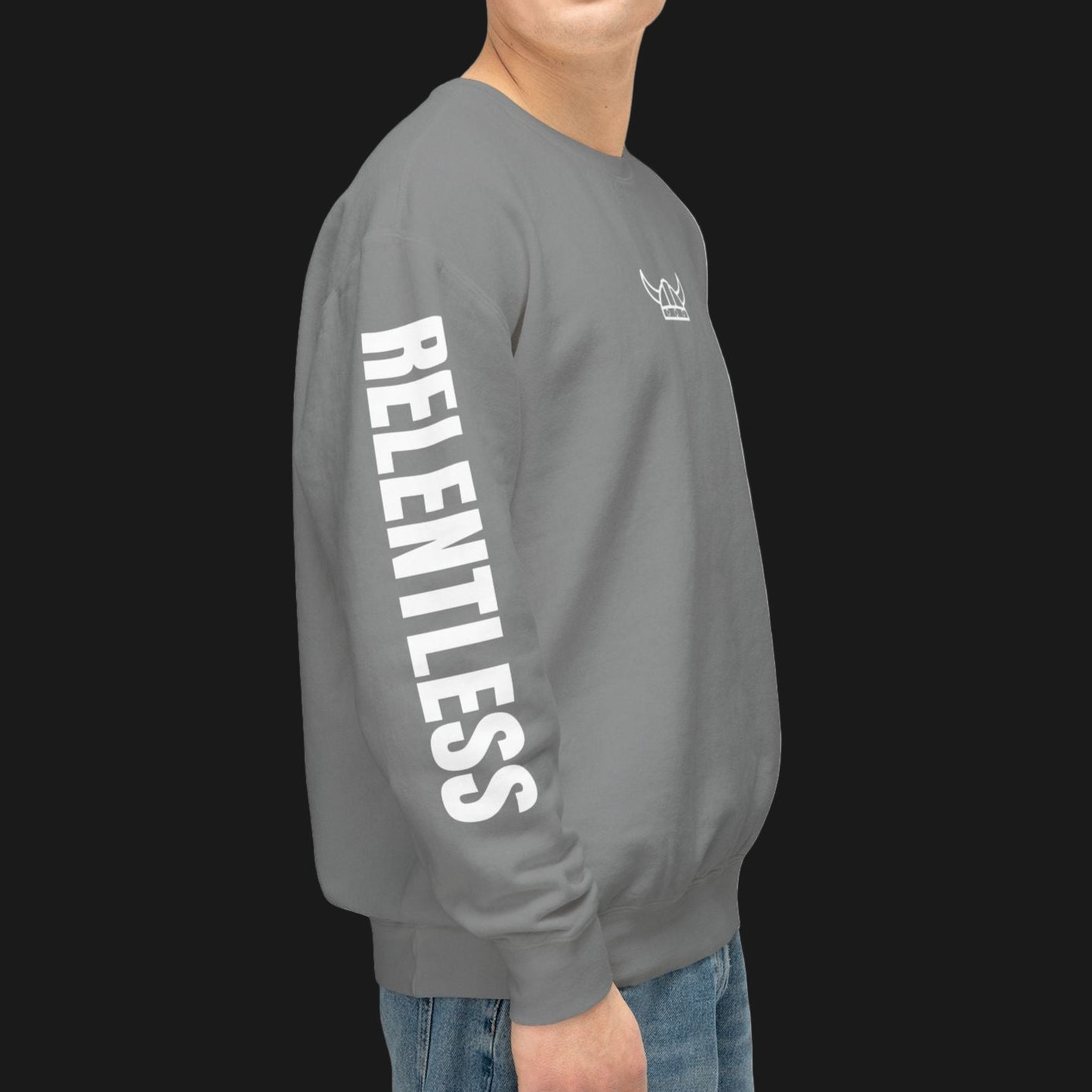 Berserker Gym Training Sweatshirt | Beast Mark Back & RELENTLESS Sleeve