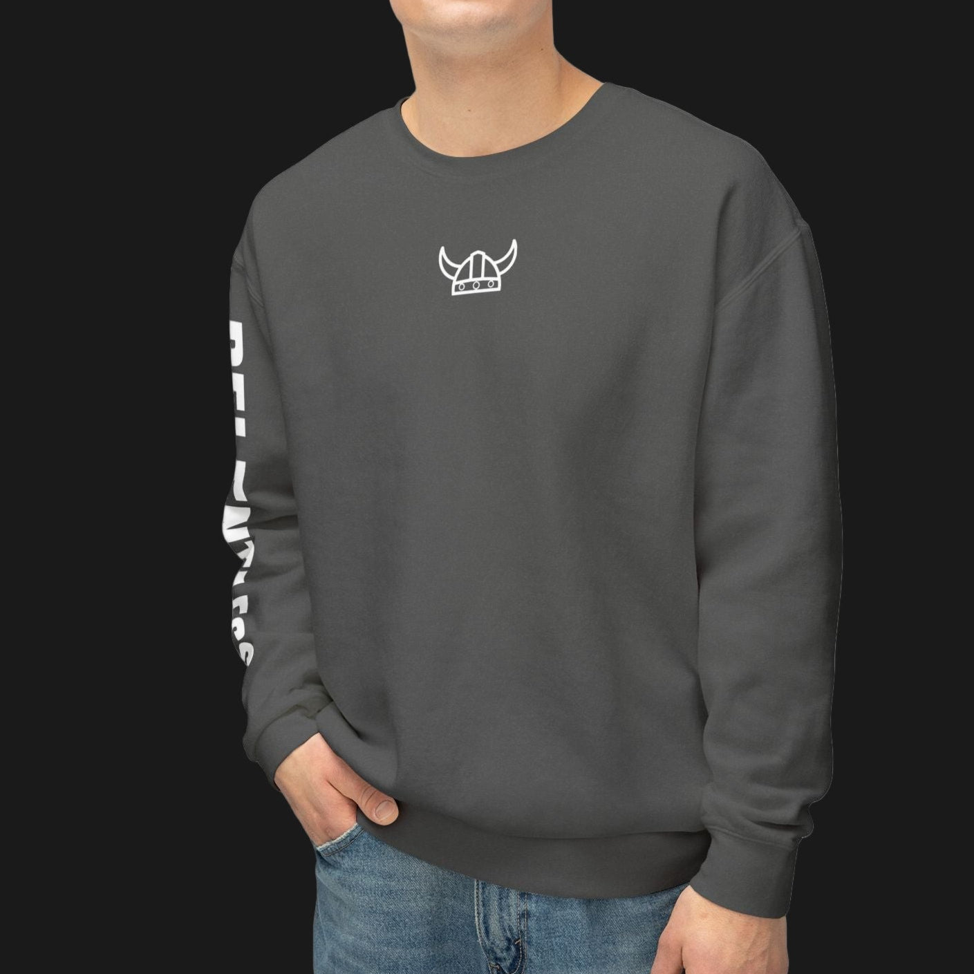 Berserker Gym Training Sweatshirt | Beast Mark Back & RELENTLESS Sleeve
