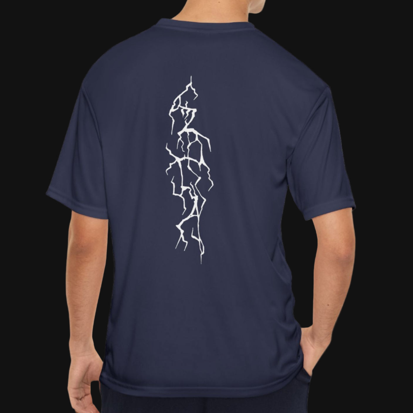 Berserker Gym Men’s Performance T-Shirt | Spine-Strike Lightning Tee