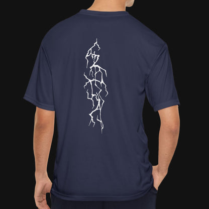 Berserker Gym Men’s Performance T-Shirt | Spine-Strike Lightning Tee