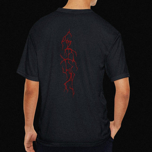 Berserker Gym Men’s Performance T-Shirt | Spine-Strike Lightning Tee