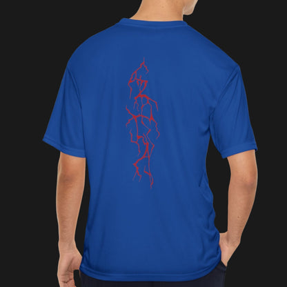 Berserker Gym Men’s Performance T-Shirt | Spine-Strike Lightning Tee