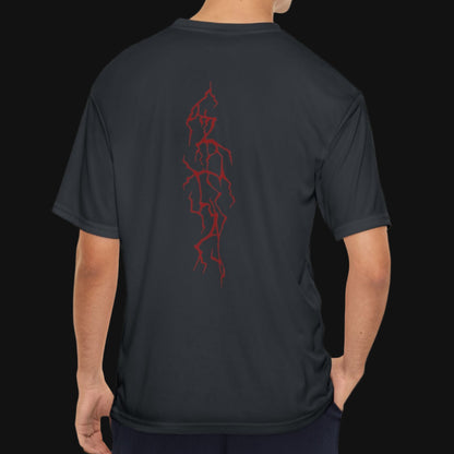 Berserker Gym Men’s Performance T-Shirt | Spine-Strike Lightning Tee