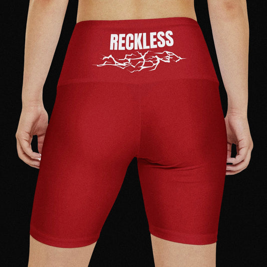 Berserker Gym's Workout Shorts | Blood Red RECKLESS Lightning Design