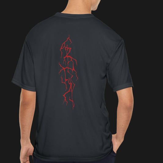 Berserker Gym Men’s Performance T-Shirt | Spine-Strike Lightning Tee