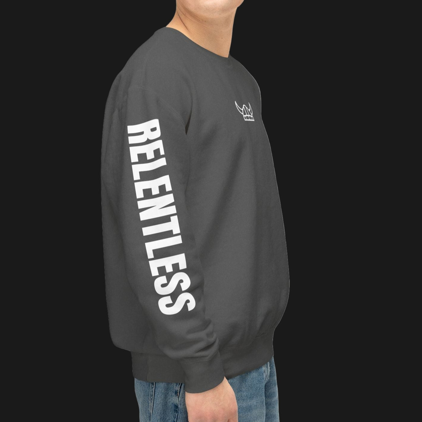 Berserker Gym Training Sweatshirt | Beast Mark Back & RELENTLESS Sleeve