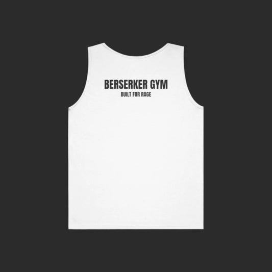 Berserker Gym unisex heavy cotton tank top, designed for powerful workouts