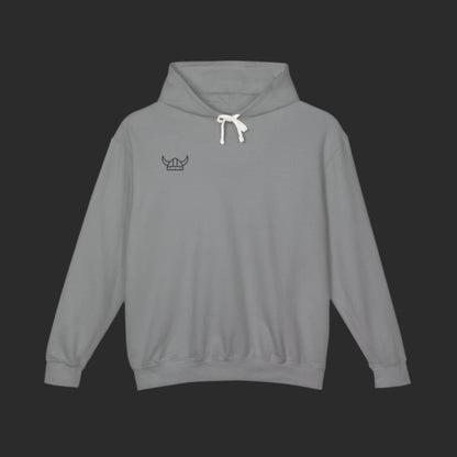 Lightweight unisex hooded sweatshirt designed for everyday comfort and casual wear.