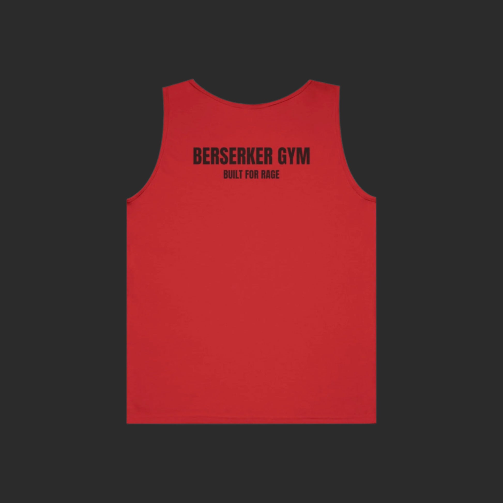 Unisex "Built for Rage" Berserker Gym tank top in heavy cotton fabric